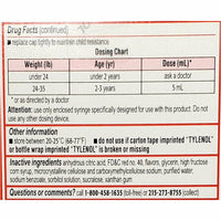 Infants Tylenol Pain & Fever, Acetaminophen 160 mg (Cherry Flavor) 2 fl oz - Image 3