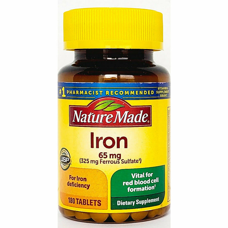 Iron 65 mg 180 Tablets by Nature Made - Main product image