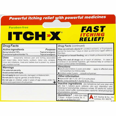 Itch X Fast Itching Relief with Aloe Vera, 1.25 oz