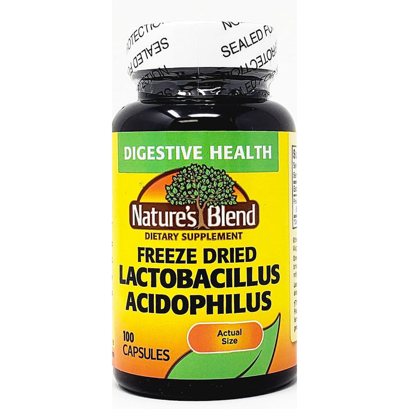 Lactobacillus Acidophilus (Freeze Dried) 100 Capsules by Natures Blend - Main product image
