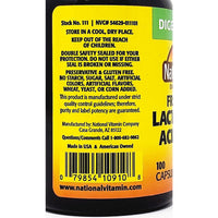 Lactobacillus Acidophilus (Freeze Dried) 100 Capsules by Natures Blend - Image 3