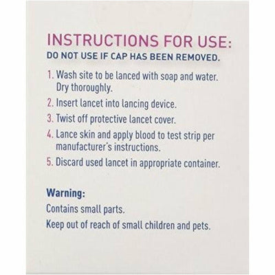 True Plus Sterile Lancets 28 Gauge 100 Count 