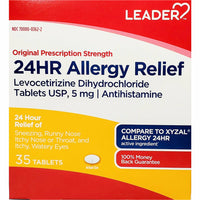 Levocetirizine 5 mg 35 Tablets by Leader - Image 1