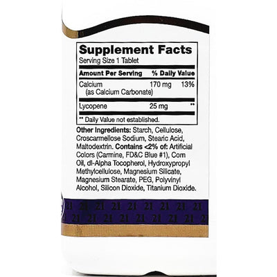 Lycopene 25 mg 60 Tablets by 21st Century