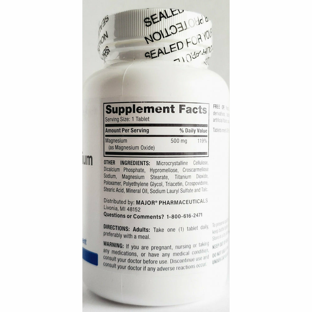 Magnesium 500 mg Mineral Supplement Hargraves Online Healthcare