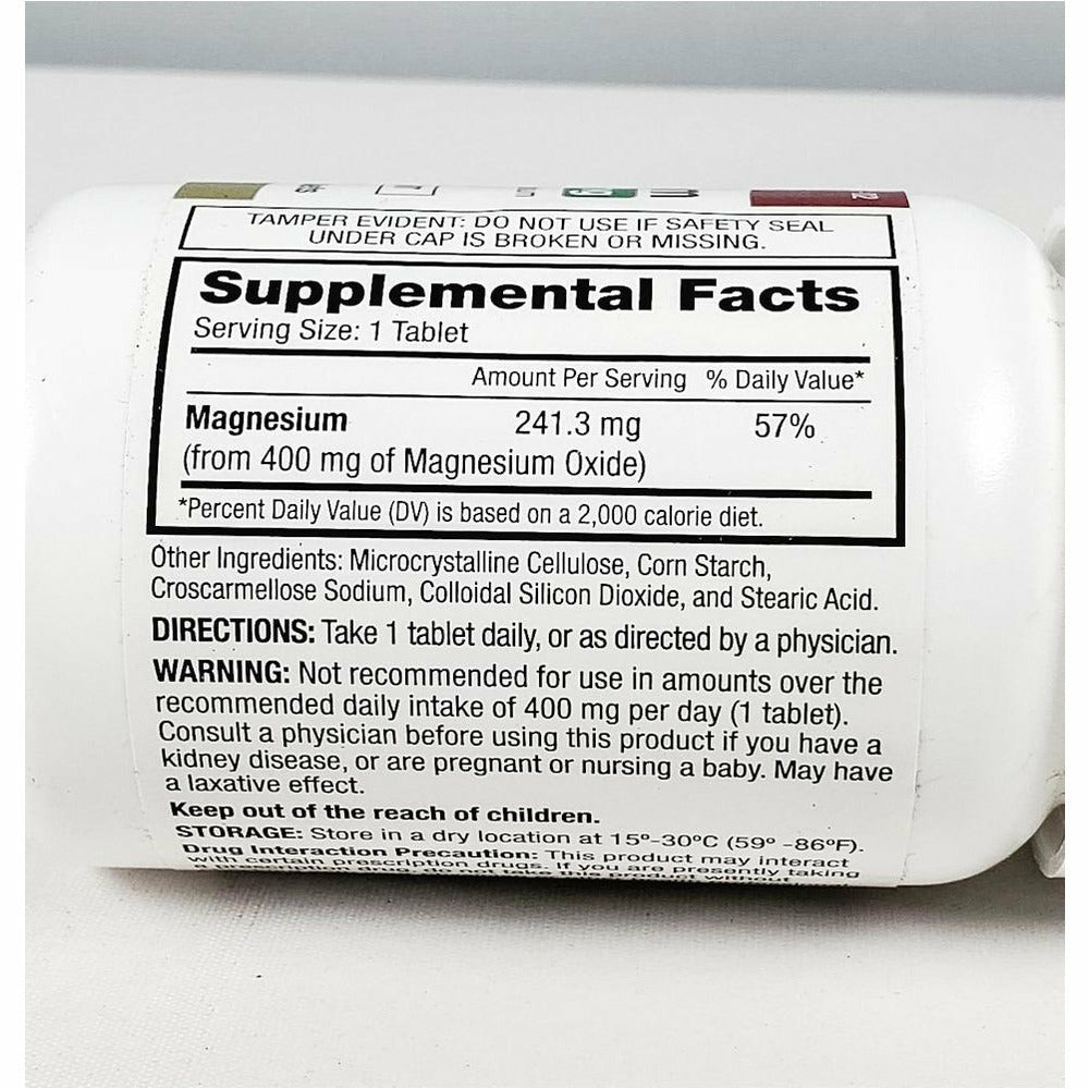 Magnesium Oxide 400 mg Mineral Supplement Hargraves Online Healthcare