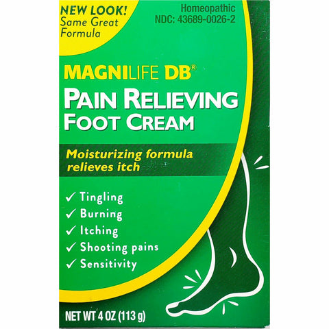 MagniLife DB Pain Relieving Foot Cream, 4 oz