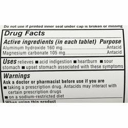 Major Acid Gone (Extra Strength), 100 Chewable Tablets