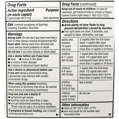 Major Anti-Diarrheal, 24 Caplets