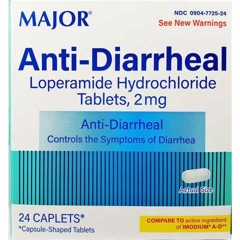 Major Anti-Diarrheal (Compare to Imodium A-D), 24 Caplets