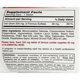 FeroSul (Ferrous Sulfate) 325 mg 1000 Tablets by Major