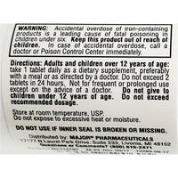 FeroSul (Ferrous Sulfate), 65 mg 100 Tablets (1 or 3 Pack) by Major - Image 3