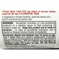 FeroSul 65 mg 100 Green Tablets (1 or 3 Pack) by Major - Image 3