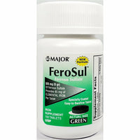 FeroSul 65 mg 100 Green Tablets (1 or 3 Pack) by Major - Image 1