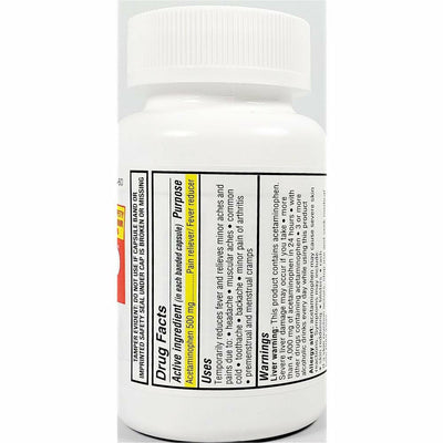 Mapap Acetaminophen 500 mg 100 Capsules by Major