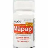 Mapap Acetaminophen 500 mg 100 Capsules by Major
