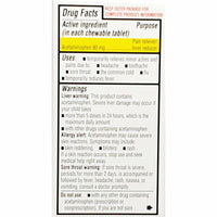 Children's Acetaminophen 80 mg 30 Chew Tabs (1 or 3 Pack) by Major - Image 3