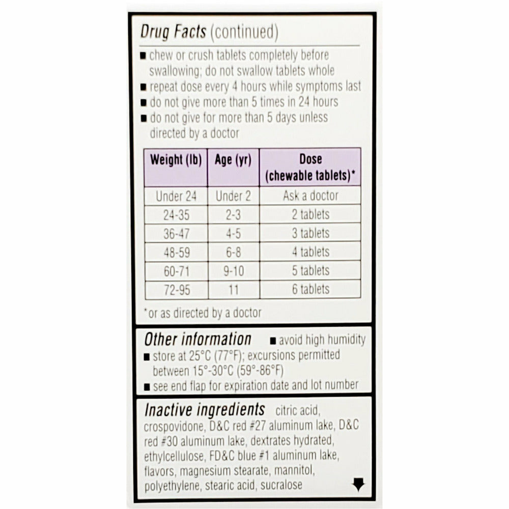 Children's Mapap Acetaminophen 30 Chewable Tablets Hargraves
