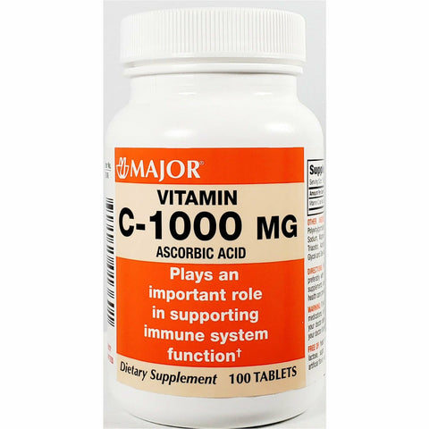 Major Vitamin C-1000 mg  100 Tablets