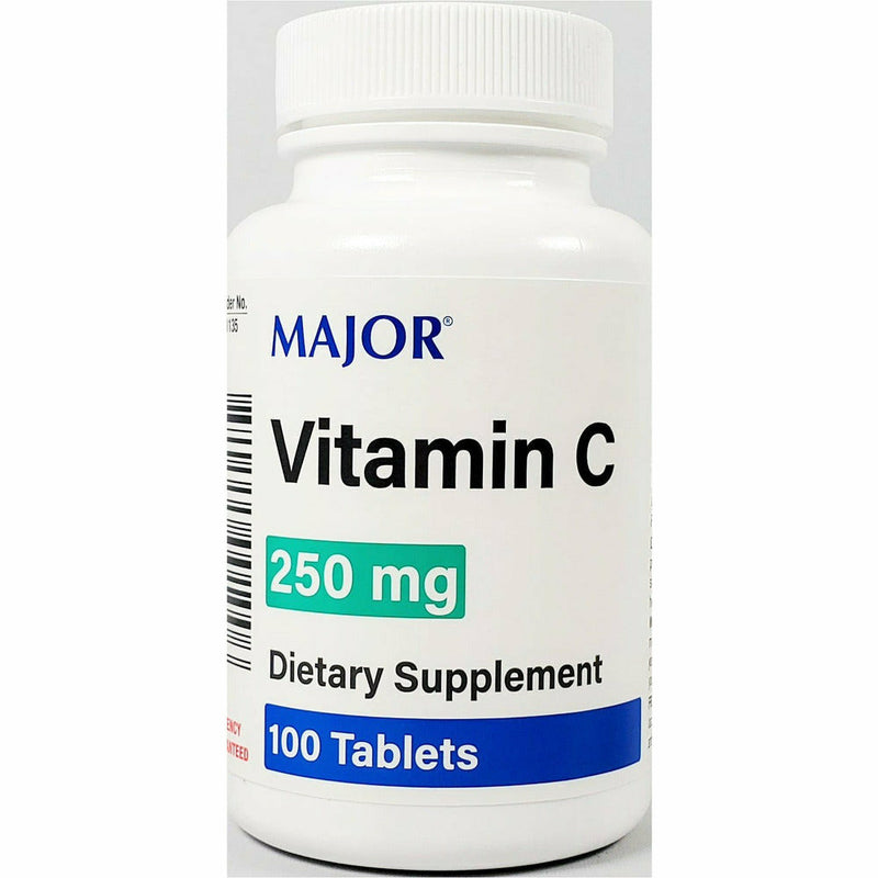 Vitamin C 250 mg 100 Tablets by Major - Main product image