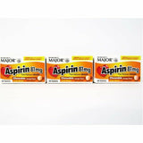 Major Chewable Aspirin, 81 mg 36 Tablets Each (3  Pack) 