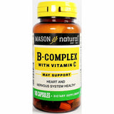 Mason Natural B-Complex with Vitamin C, 100 Capsules