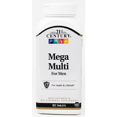 Mega Multi for Men 90 Tablets by 21st Century