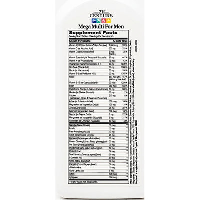 Mega Multi for Men 90 Tablets by 21st Century