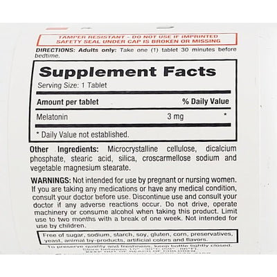 Melatonin 3 mg 60 Tablets by Rugby
