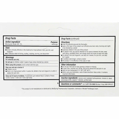 Miconazole Nitrate 2% (Antifungal Cream) 1 oz by Taro