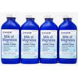 Milk of Magnesia 16 fl oz each (4 Pack) by Major
