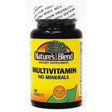Multivitamin No Minerals 100 Tablets by Nature's Blend