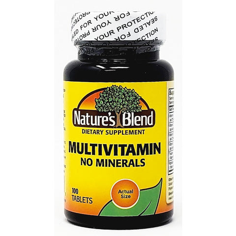 Multivitamin No Minerals 100 Tablets by Nature's Blend
