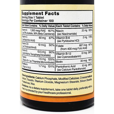 Multivitamin (No Minerals)