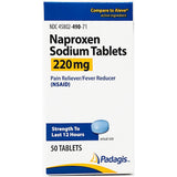 Naproxen Sodium 220 mg 50 Tablets by Padagis
