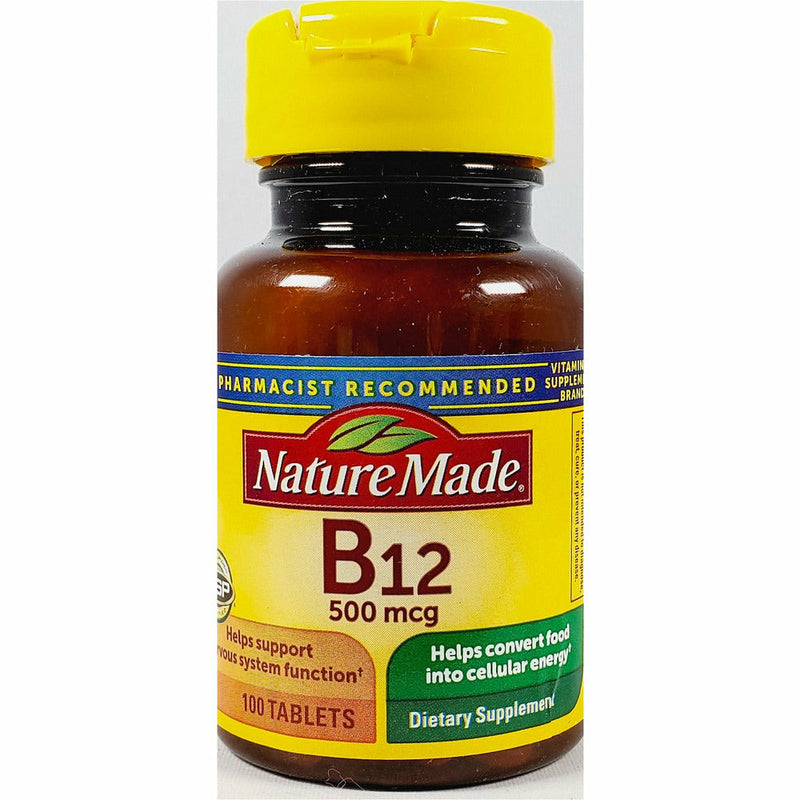 Vitamin B12, 500 mcg 100 Tablets by Nature Made - Main product image