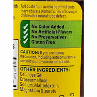 Folic Acid 400 mcg (665 mcg DFE), 250 Tablets by Nature Made - Image 3