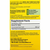 Nature Made Garlic (Odor Control), 1250 mg 100 Tablets