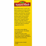 Nature Made Garlic (Odor Control), 1250 mg 100 Tablets
