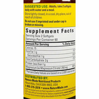 Magnesium Citrate 250 mg, 120 Softgels by Nature Made - Image 2