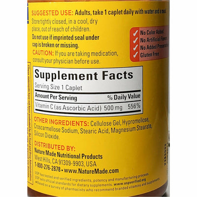 Nature Made Vitamin C-500 mg 500 Caplets