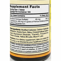 Ferrous Sulfate 325 mg 100 Tablets by Nature's Blend - Image 2