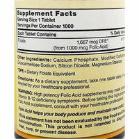 Folic Acid 1000 mcg 1000 Tablets by Natures Blend - Image 3