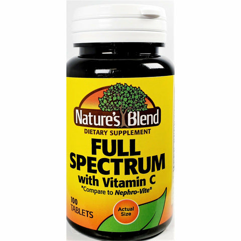 Nature's Blend Full Spectrum with Vitamin C, 100 Tablets