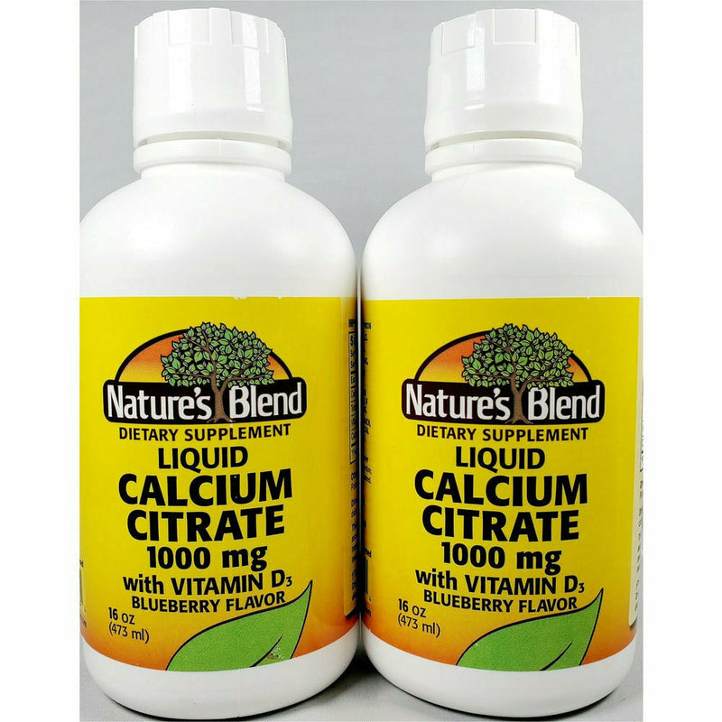 Calcium Citrate 1000 mg with Vitamin D3 by Natures Blend (2 Pack) - Main product image