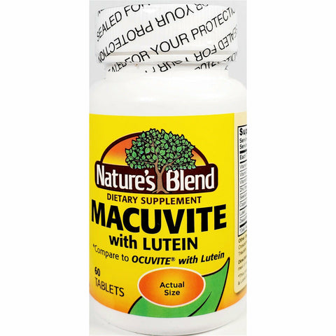 Nature's Blend Macuvite with Lutein, 60 Tablets