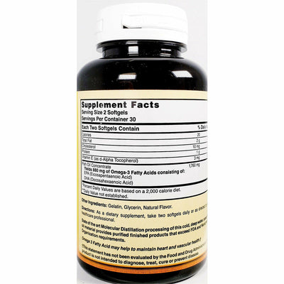 Nature's Blend Omega-3 Fish Oil, 1760 mg (Mercury Free) 60 Softgels