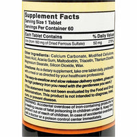 Slow Iron, 50 mg 60 Tablets by Natures Blend - Image 2