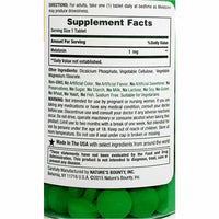 Melatonin 1 mg 180 Tablets by Natures Bounty - Image 2