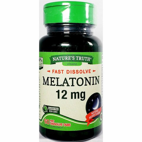 Nature's Truth Melatonin 12 mg 60 Fast Dissolve Tabs